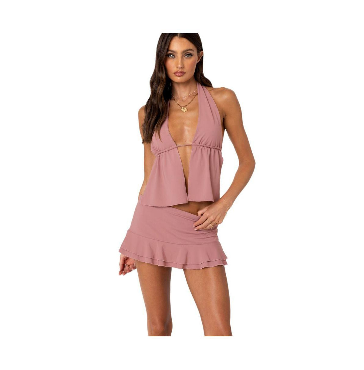 Women's Kobi Open Back Top - Mauve | Macy's