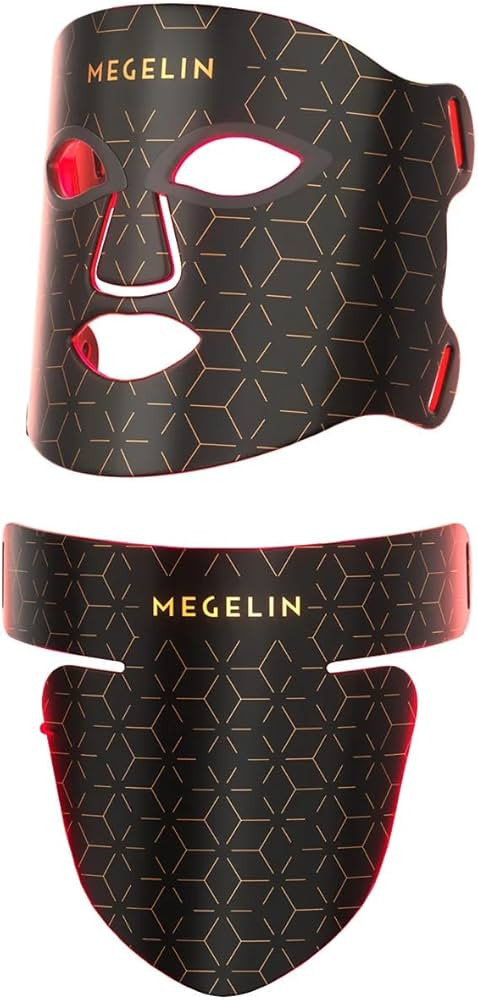 Led Red Light Therapy Face & Neck Mask, 7 Colors Led Light Therapy Facial Mask, Infrared Red Ligh... | Amazon (US)