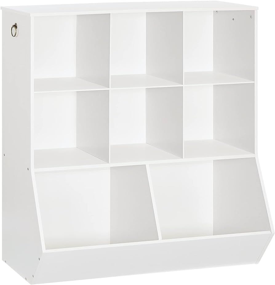 Kids Bookshelf, Toy Storage Cabinet, Kids Toy Organizer, 8 Cubicles, Bookcase Footboard, Bookshel... | Amazon (US)