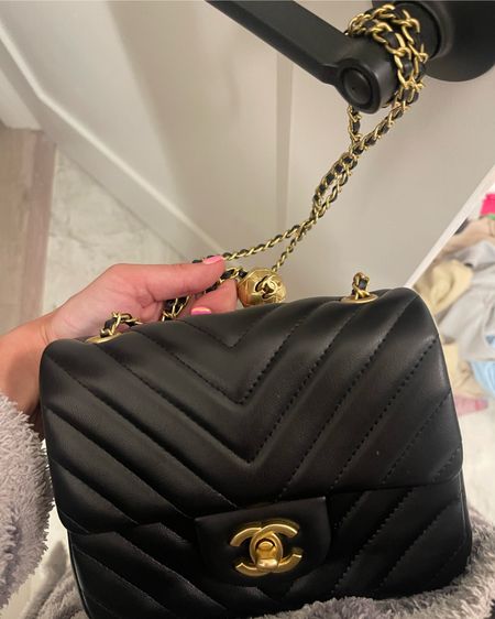 3 week shipping perfect Ch*nel going out / evening bag! Small but has room🖤🖤🖤 chain detailing is beautiful/best of my collection!!!! 

#LTKstyletip #LTKunder100 #LTKitbag