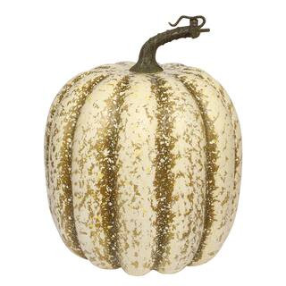 9.5" Speckled Cream & Green Narrow Heirloom Pumpkin by Ashland® | Michaels | Michaels Stores