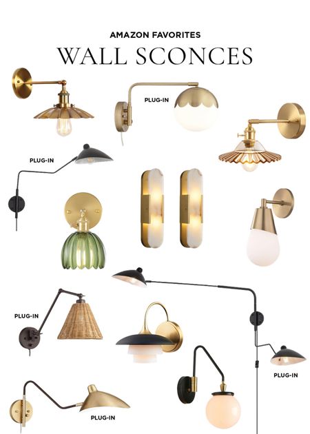 Affordable wall sconces and plug-in wall lamps perfect for a bedside light, reading light, and more. #lighting #lightfixtures #lightingideas #amazonhome #founditonamazon 

#LTKover40 #LTKhome #LTKfindsunder100