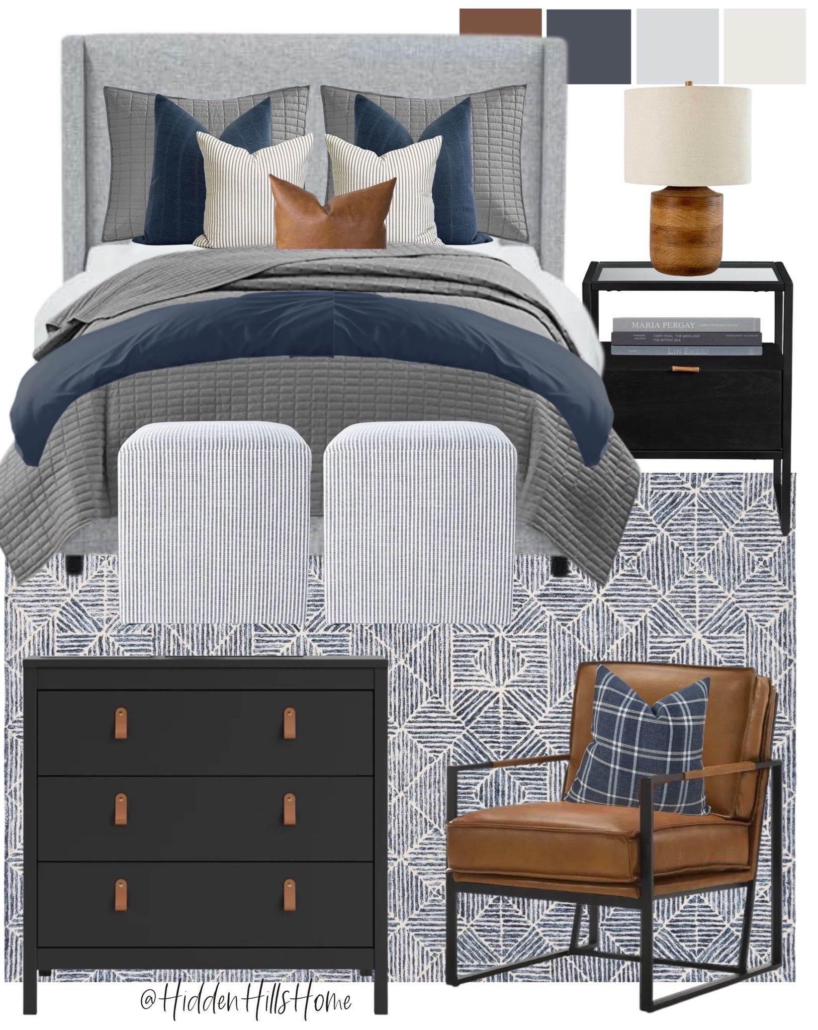 Boys bedroom, boys bedroom mood board, boys bedroom decor, nightstands, dress, boys bedroom rug, leather accent chair #boysroom #moodboard 

#LTKSaleAlert #LTKKids #LTKHome