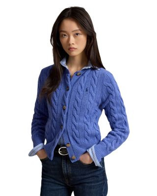Cable Knit Wool Cashmere Cardigan | Bloomingdale's (US)