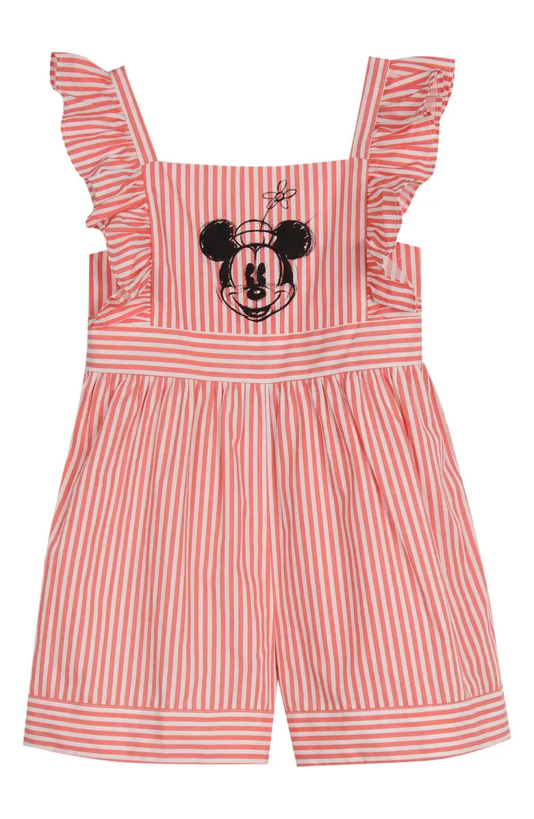 x Disney Minnie Stripe Romper | Nordstrom