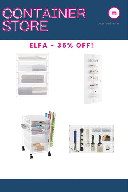 Elfa is 35% off at The Container Store!

#LTKhome #LTKSale #LTKSeasonal