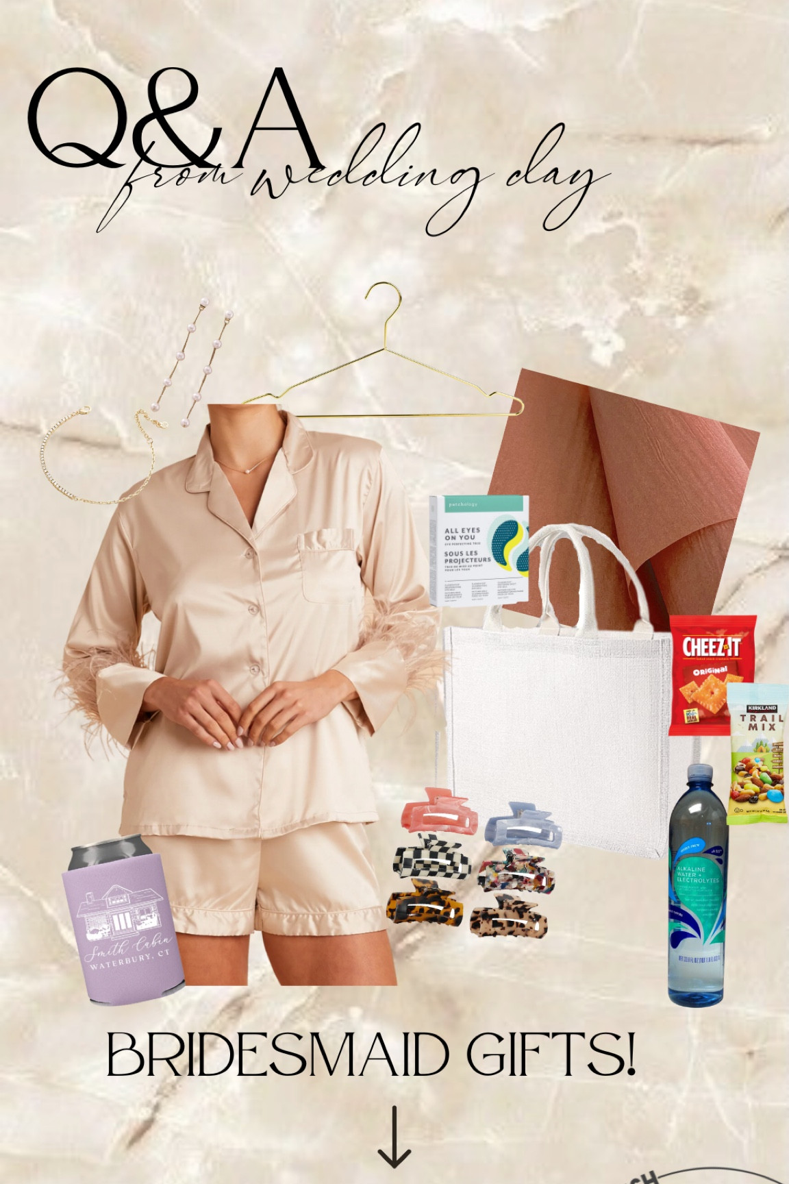 What I included in my bridesmaid gift bags on wedding day!

#bridesmaidgifts #welcomebags #weddinggifts #bridesmaidpjs #weddingkoozies #weddingjewelry #bridesmaidjewelry 

#LTKwedding #LTKunder100