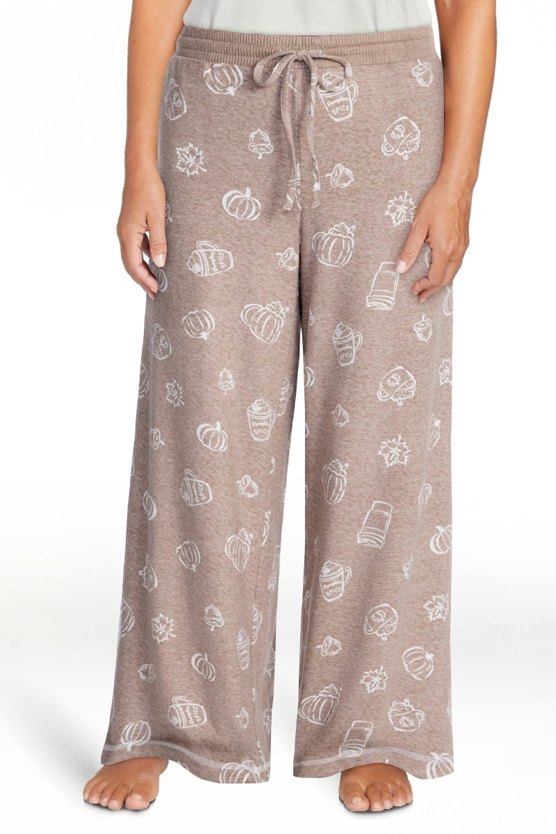 Halloween and Fall Women's Hacci Knit Sleep Pants from Way to Celebrate, 29.5" Inseam, Sizes XS-3... | Walmart (US)
