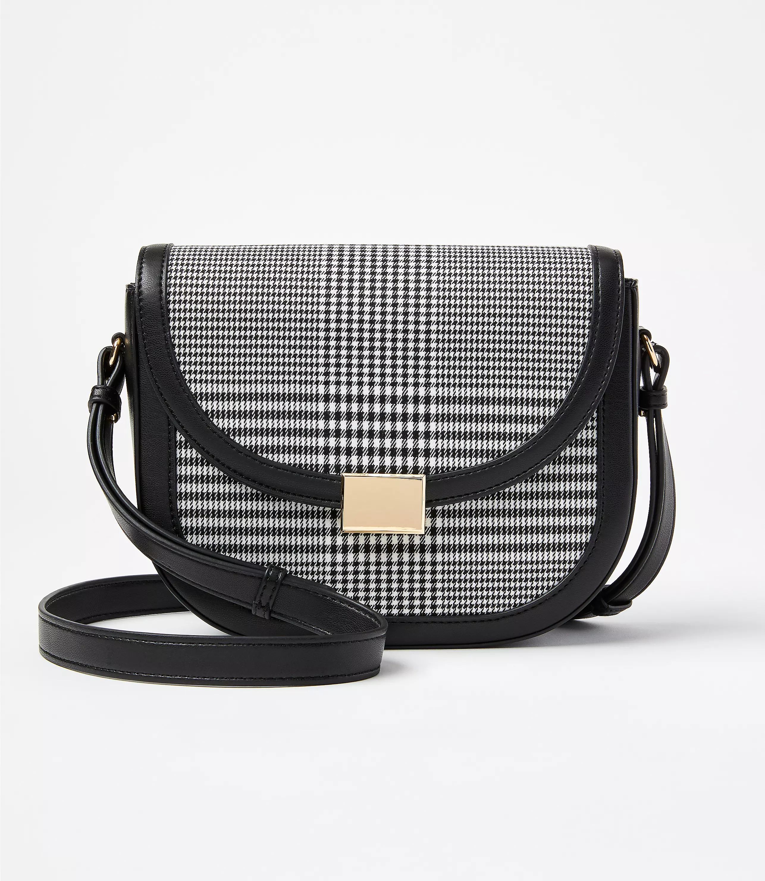 Houndstooth Box Shoulder Bag | LOFT