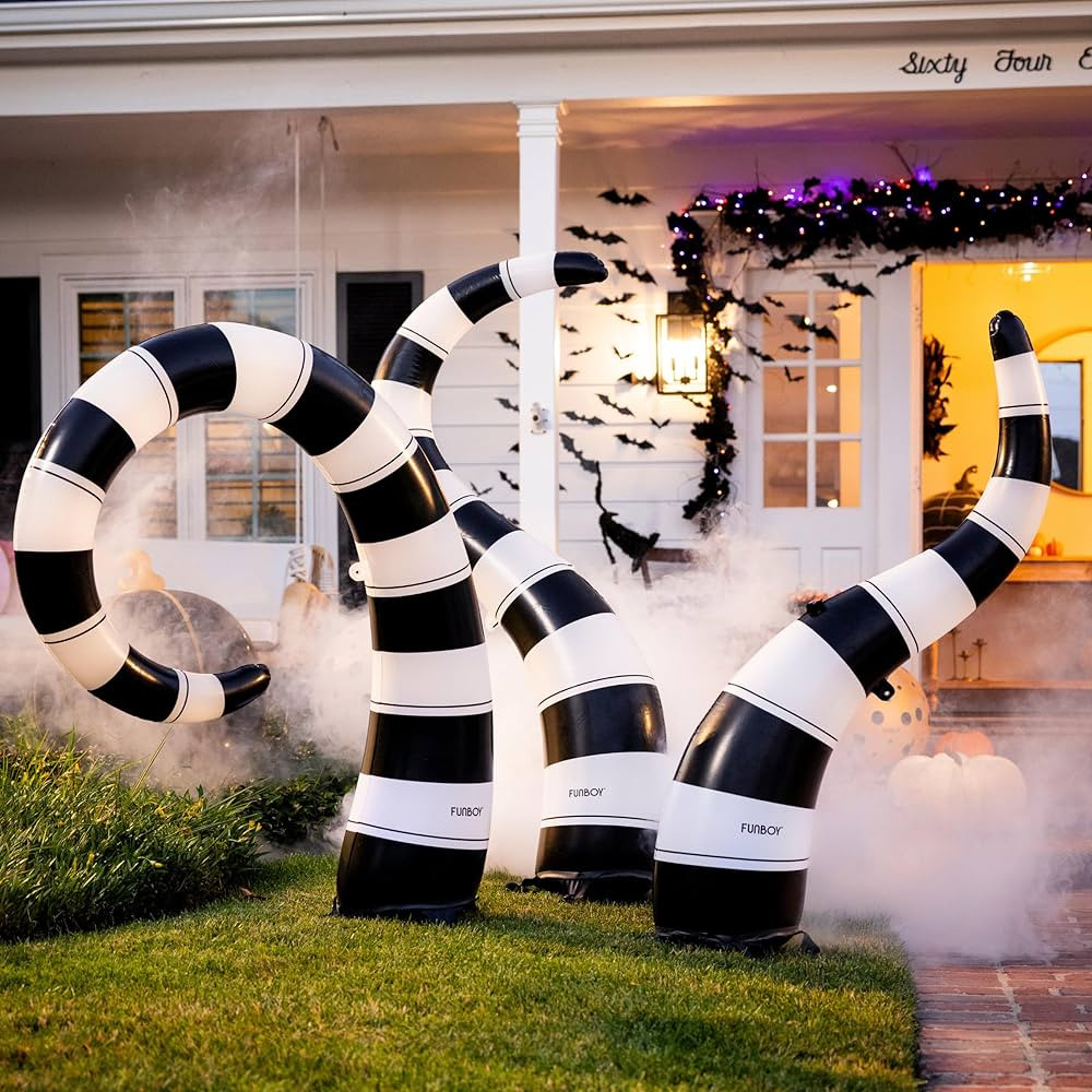 FUNBOY Giant Inflatable Light-Up Yard Snake Scary Halloween Décor, Indoor/Outdoor, (3 Pack) | Amazon (US)