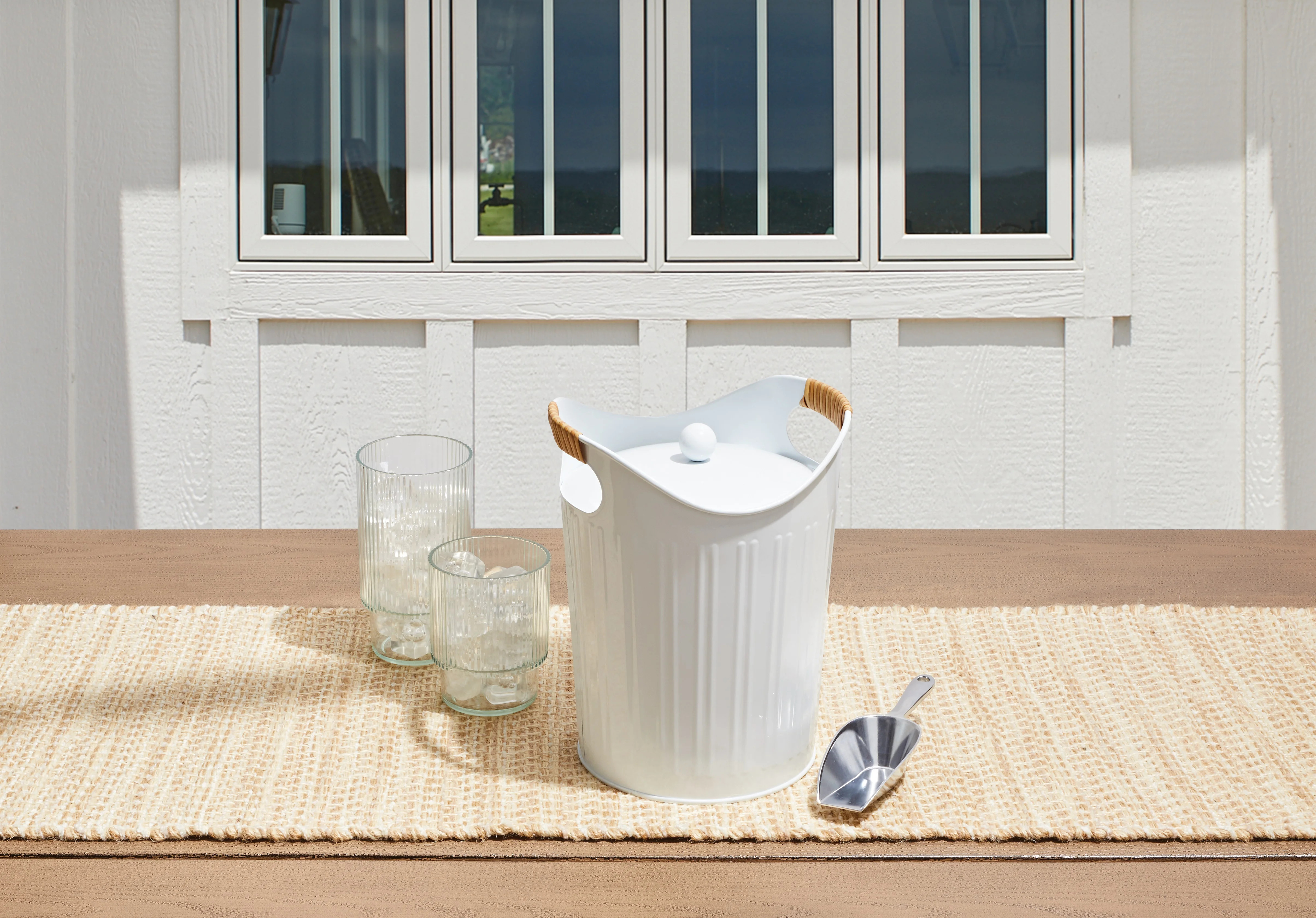 Better Homes & Gardens White Galvanized Ice Bucket Set | Walmart (US)