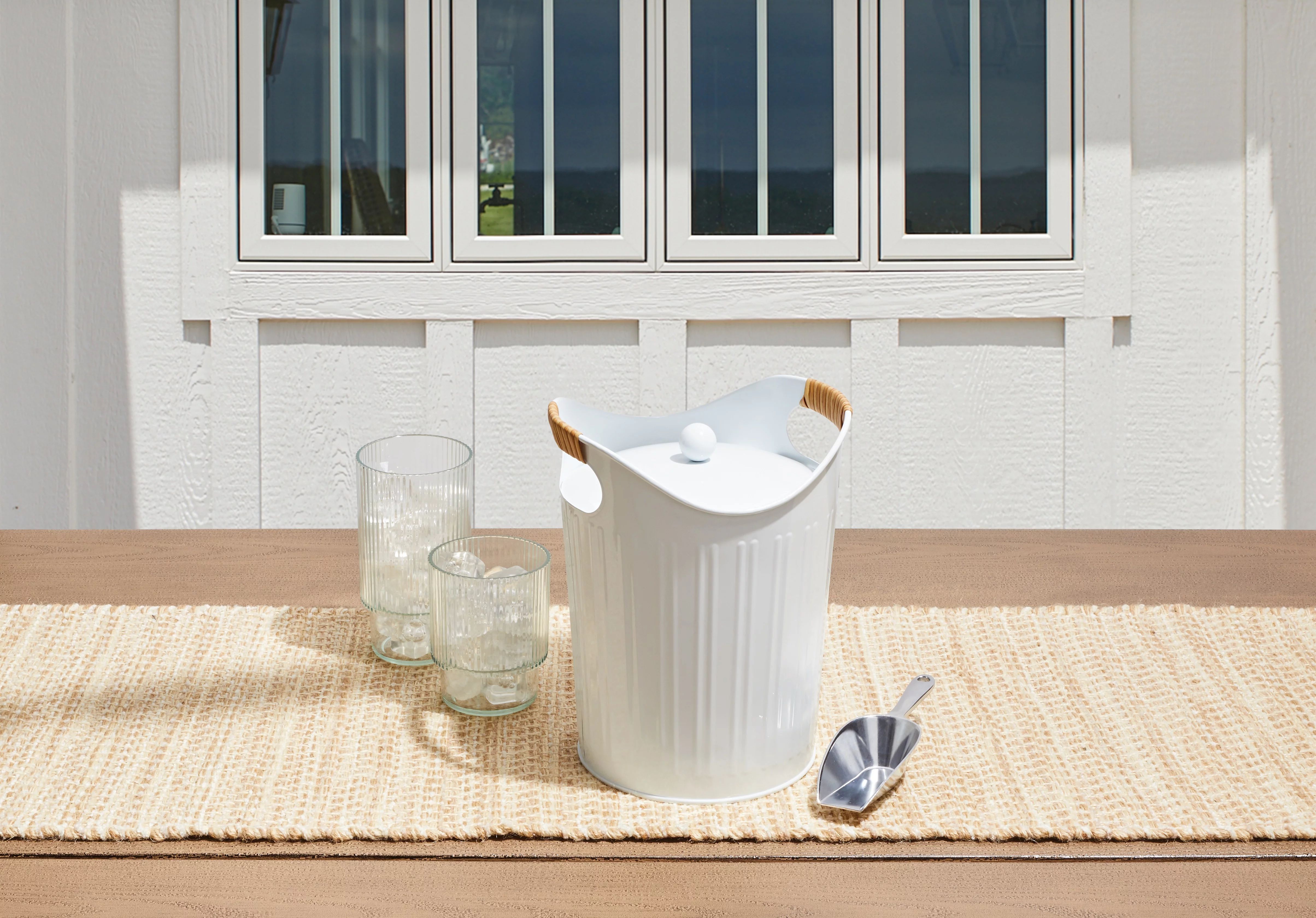 Better Homes & Gardens White Galvanized Ice Bucket Set | Walmart (US)