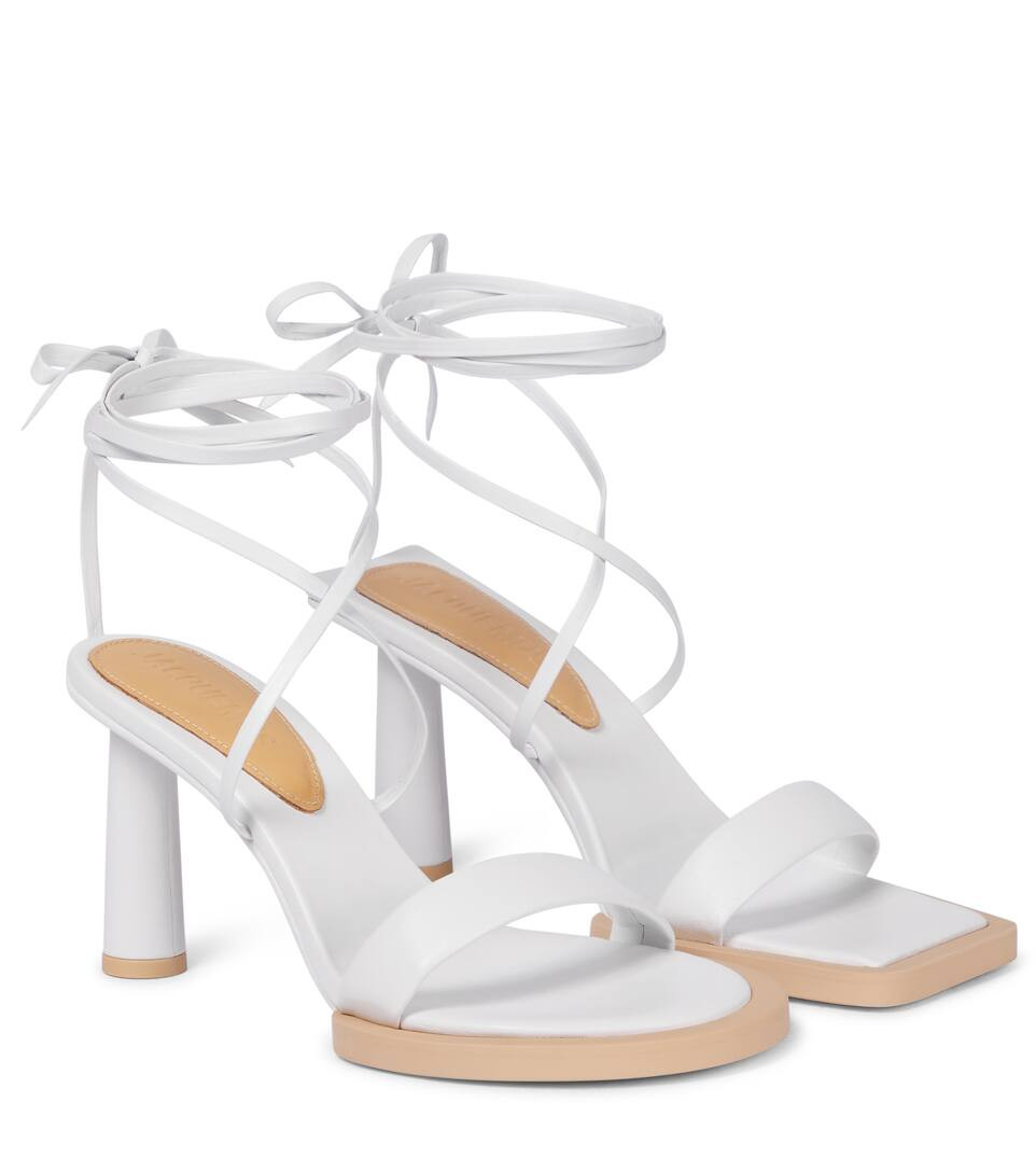 Les Carrés Ronds leather sandals | Mytheresa (US/CA)