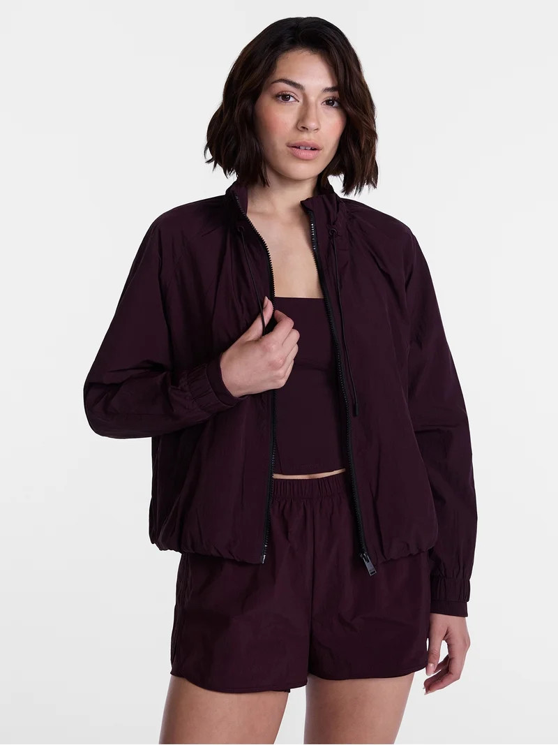 Avia Women's and Women's Plus Crinkle Jacket, Sizes XS-4X | Walmart (US)