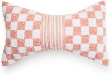 MACKENZIE-CHILDS Lumbar Throw Pillow, Decorative Polyester Pillow for Living Room, 11x20, Pink Ch... | Amazon (US)