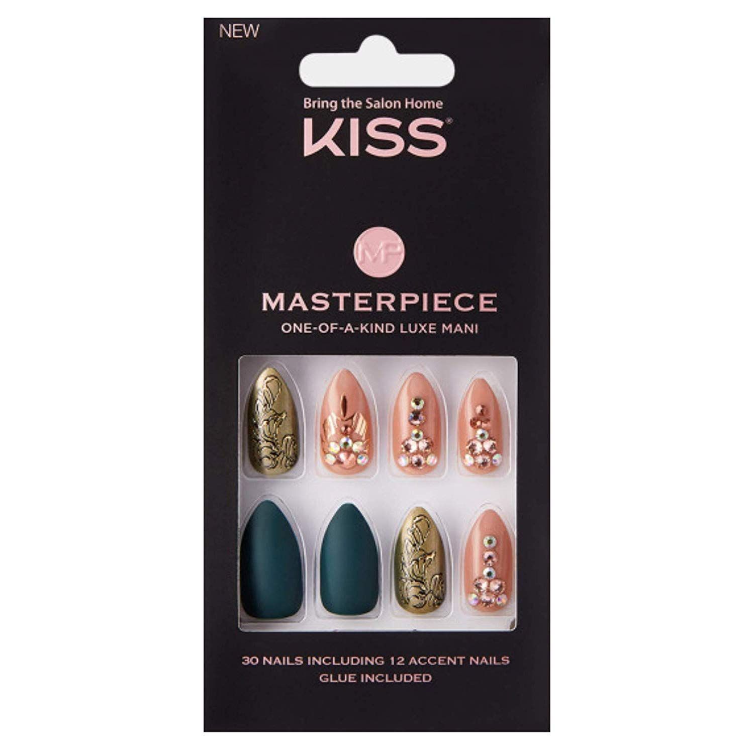 Kiss Masterpiece One-Of-A-Kind Luxe Mani -76622 Over the Top (Pack of 1) | Amazon (US)