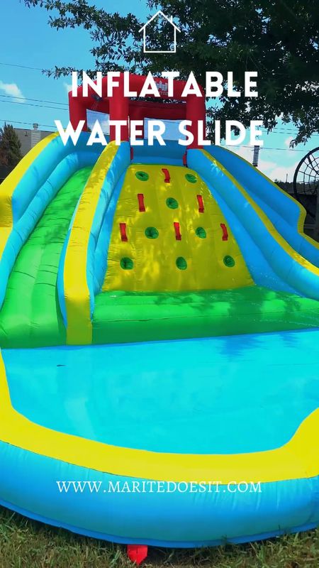 Summer toys. Inflatable water slide. Water inflatable. 

#LTKkids #LTKfamily #LTKSeasonal