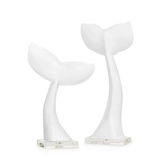 Whale Tail Sculptures - Set of 2 | Cailini Coastal