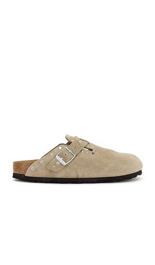 Boston Rivets Clog in Taupe | Revolve Clothing (Global)