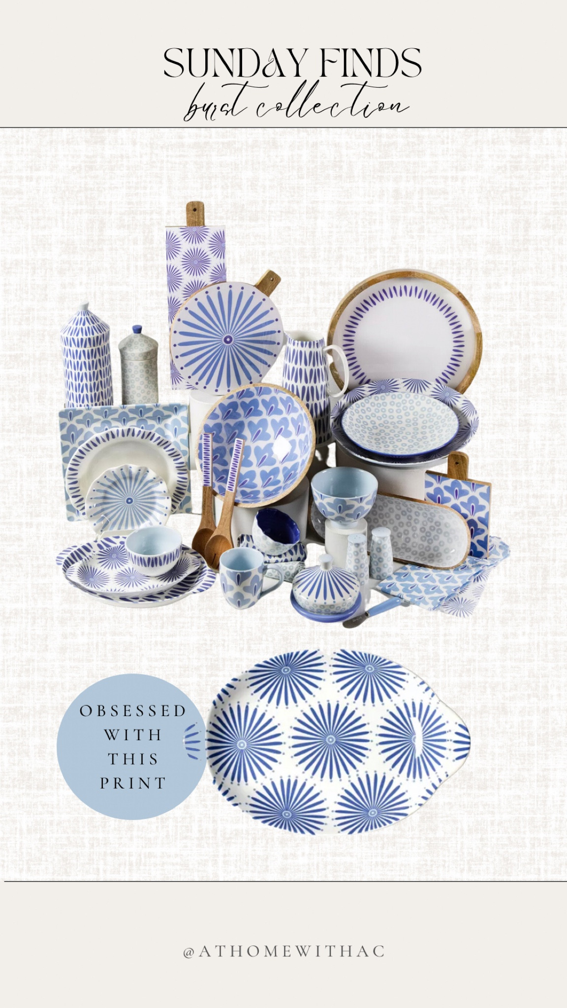 Coastal dining blue and white serve ware 

#LTKsalealert #LTKSeasonal #LTKFind