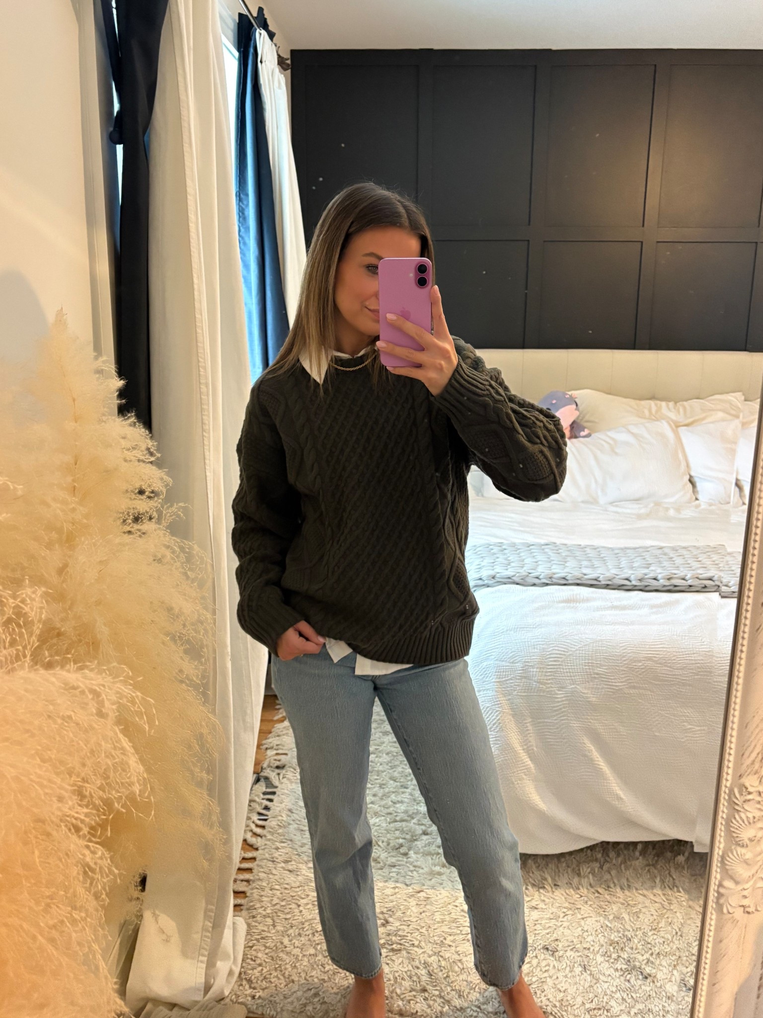 If you’re into cozy sweaters this one will definitely keep you warm! Wearing XS (oversized fit!). Jeans are old but linking a very similar fitting pair which I wear tts. 

#LTKstyletip #LTKcanada #LTKwinter