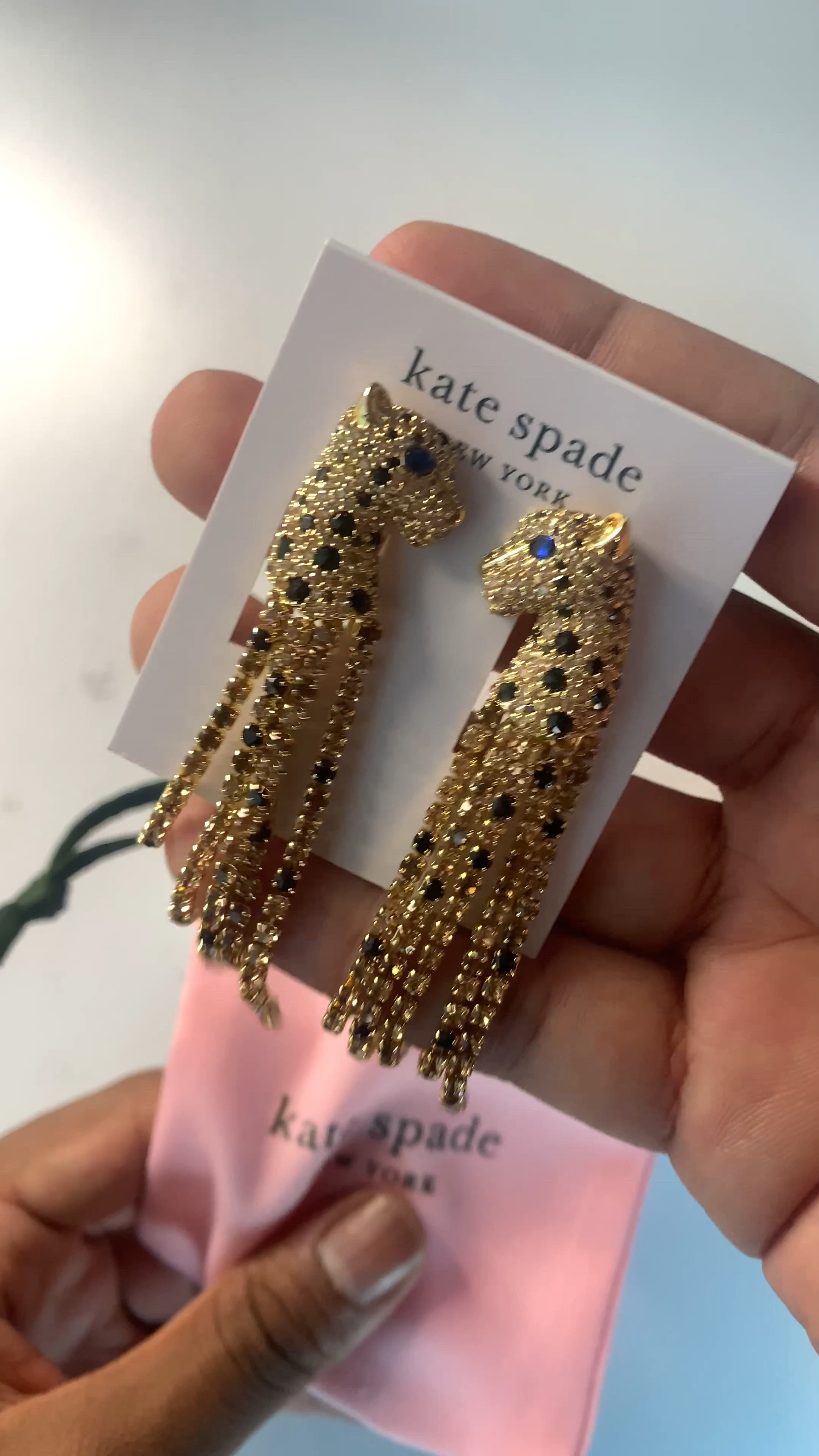 Unboxing Kate Spade ♠️ earrings from Stitch Fix. 

Sparkly earrings. Holiday earrings. Leopard earrings 

#LTKHoliday #LTKFind #LTKGiftGuide