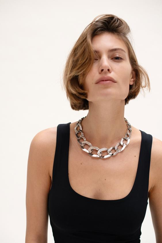 WIDE STRAP POLYAMIDE TOP | Zara US