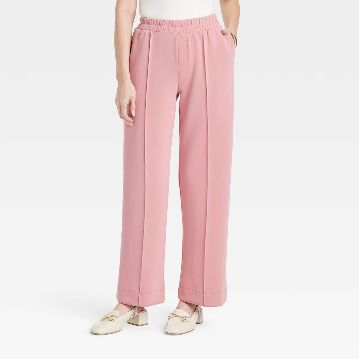 Women's High-Rise Straight Leg Pull-On Pants - A New Day™ | Target