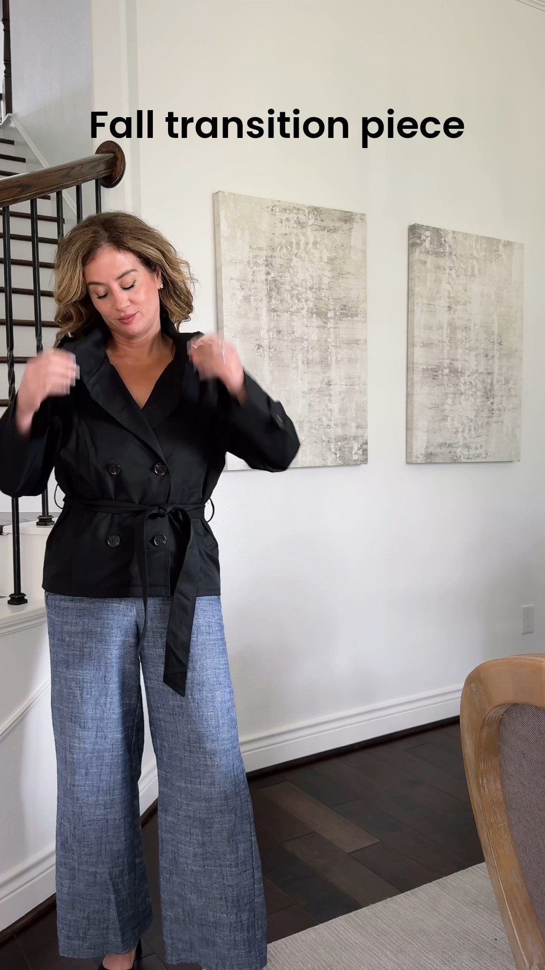 Fall Transition Piece to add to your wardrobe. Crop trench

#LTKU #LTKTravel #LTKOver40