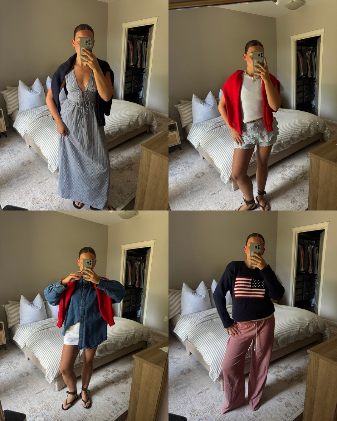 tagged as much as I could, denim and lace up sandals are from NA-KD, Ruffle skort is from Alter’d State 