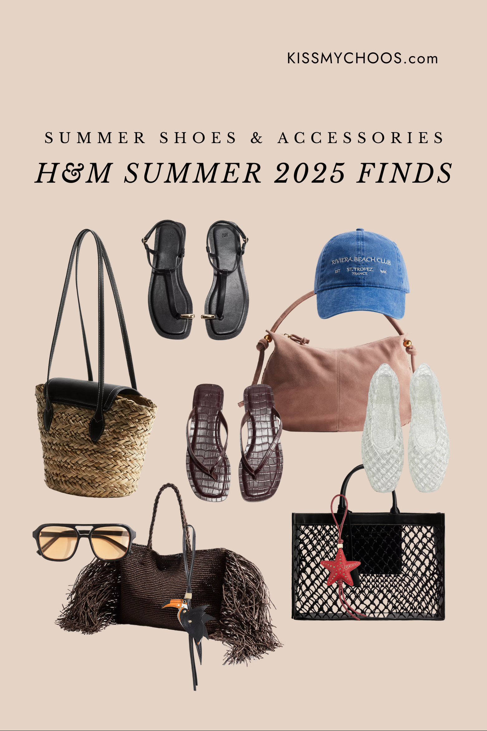 Summer style isn’t complete without the right accessories, and H&M’s Summer 2025 collection delivers the effortless extras your warm-weather wardrobe needs. From minimalist leather sandals and retro-chic sunglasses to woven beach bags and playful statement pieces, this curated selection is all about elevated ease. Think straw totes with leather accents, crocodile-textured flip-flops, jelly ballet flats, and the perfect washed blue baseball cap for sunny days on the go. Whether you're heading to the coast or just craving a stylish city stroll, these finds are made to mix, match, and carry you through summer in style. 

 #LTKSummerEdit #LTKShoeCrush #LTKItBag