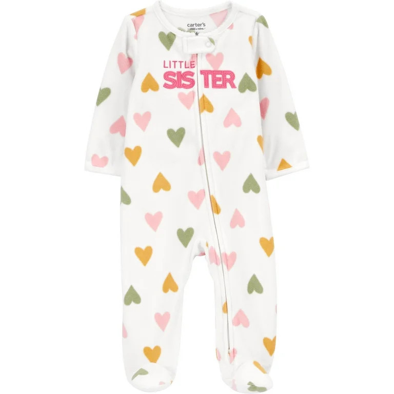 Carter's Child of Mine Baby Girl Sleep N Play, One-Piece, Sizes Preemie-6/9 Months | Walmart (US)