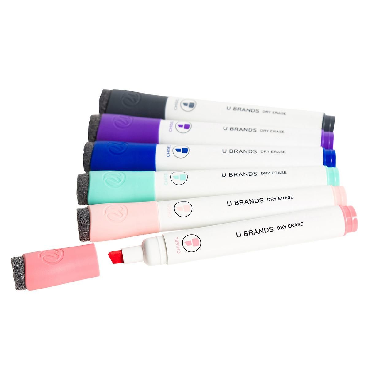 U-Brands Muted Dual-Tip Dry Erase Markers | The Container Store