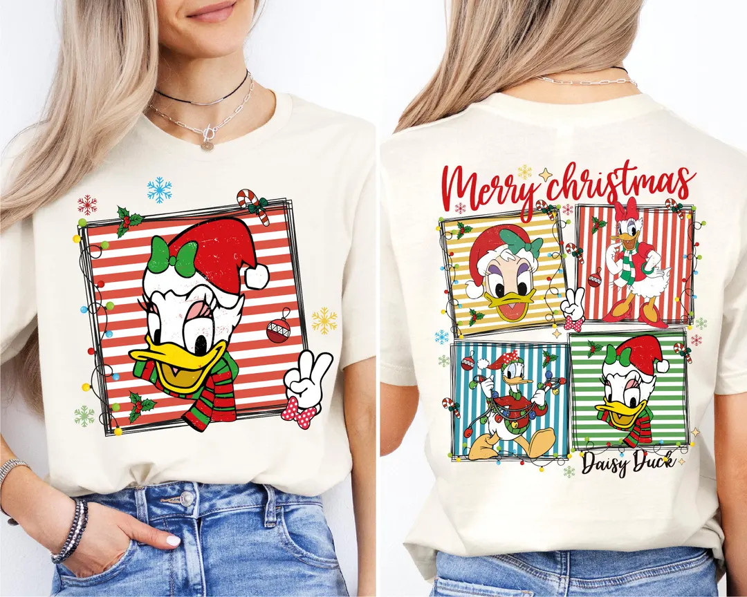 Daisy Duck Christmas Shirt, Disney Daisy T-shirt, Disneyland Very Merry Christmas Shirt, Disneywo... | Etsy (US)