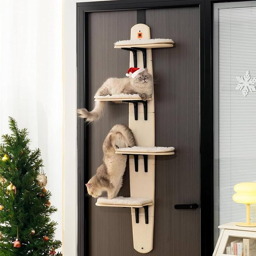 Cat Tree Door Hanger, Door Hanging Cat Climber Shelves, 4-Levels Mounted Over Door Cat Climber fo... | Amazon (US)