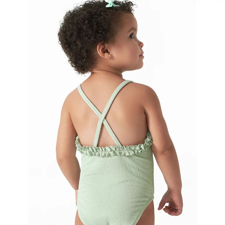 Modern Moments by Gerber Baby and Toddler Girls One Piece Swimsuit with UPF 50+, Sizes 12M-5T | Walmart (US)