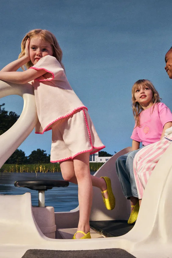 FLUORESCENT CONTRAST WAFFLE SHIRT | Zara US