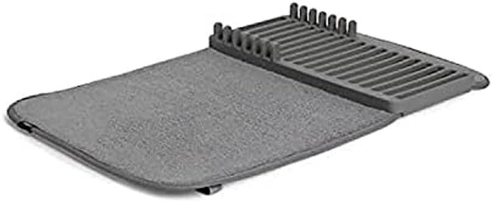 Umbra UDRY Rack and Microfiber Dish Drying Mat-Space-Saving Lightweight Design Folds Up for Easy ... | Amazon (US)