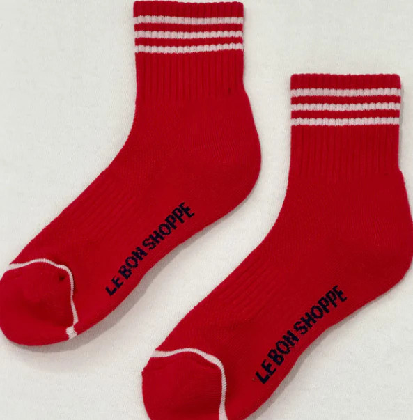 Girlfriend Socks - Red | Sierra Winter Jewelry