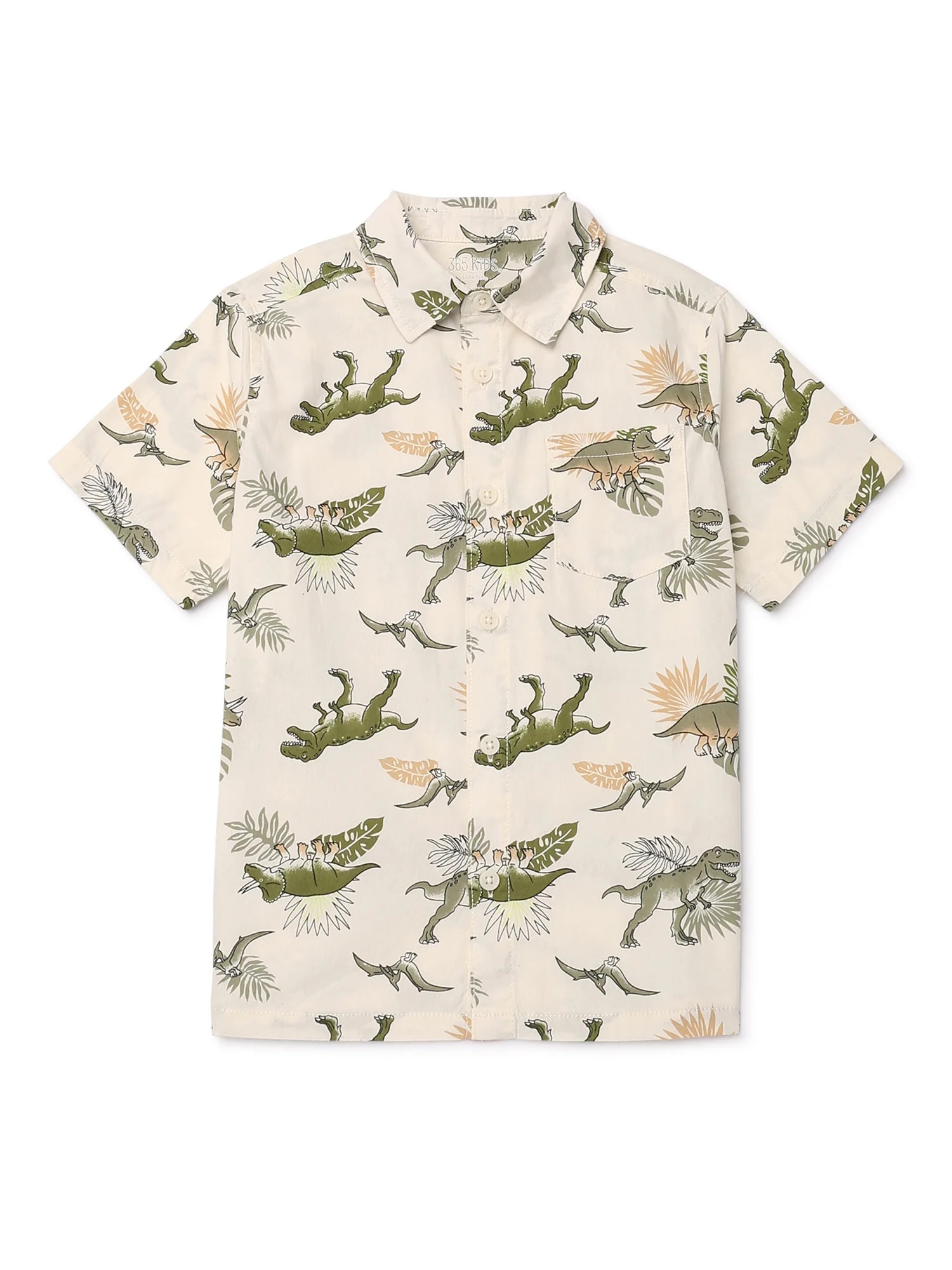 365 Kids from Garanimals Boys Mix and Match Resort Shirt with Short Sleeves, Sizes 4-10 | Walmart (US)