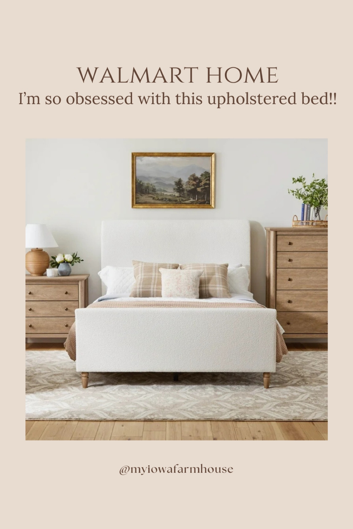 This upholstered bed is beautiful and for the queen size it’s under $500!
My Texas Home furniture. Walmart bedroom  

#LTKStyleTip #LTKHome