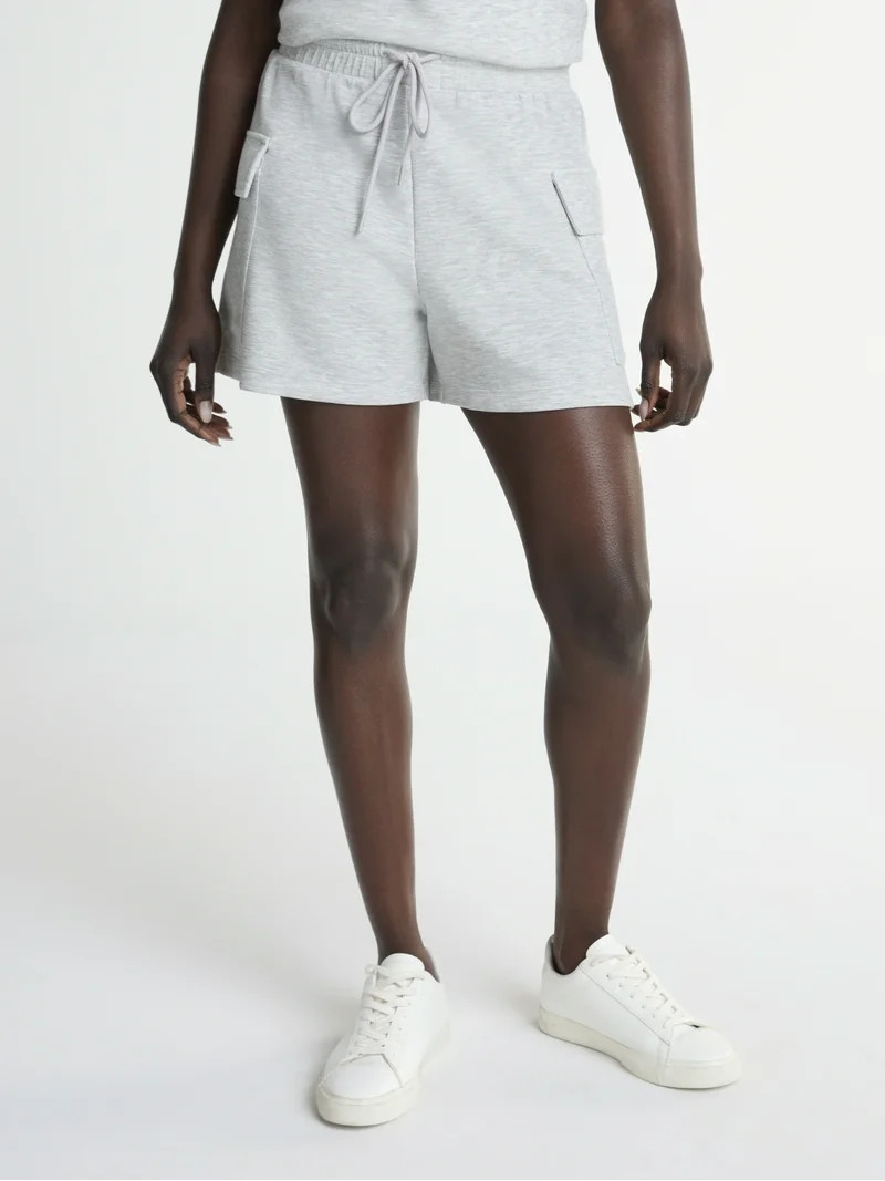 Scoop Women's and Women's Plus Scubaknit Cargo Shorts, Sizes XS-4X - Walmart.com | Walmart (US)