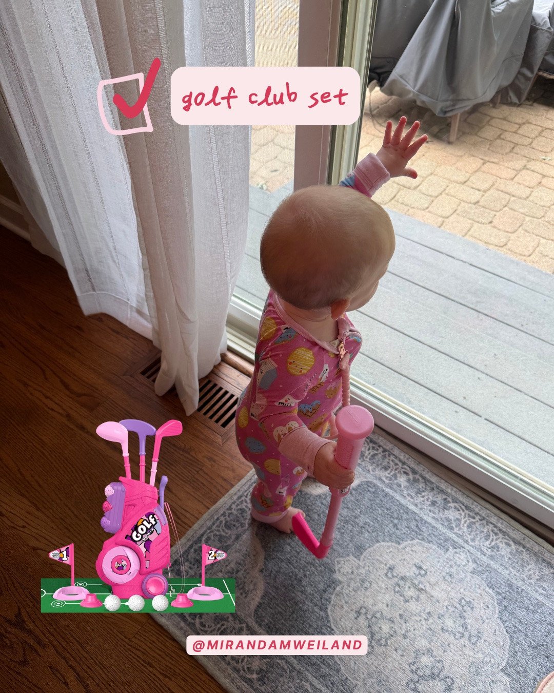My 1 year olds favorite things! She is loving this golf club set. We practice swinging (kind of lol) and she loves putting the balls in the holes. ⛳️ Great first birthday gift idea!

#LTKKids #LTKBaby