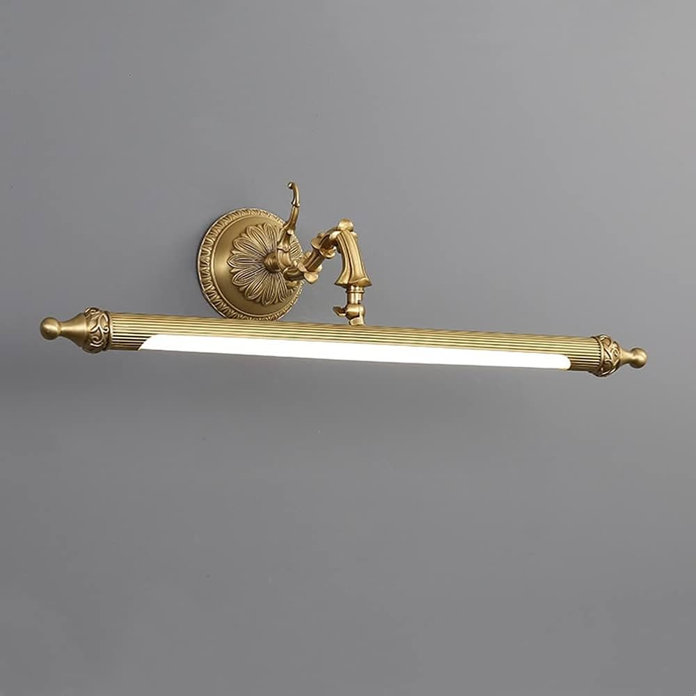 Antique Brass Bathroom Vanity Light Traditional Vanity Lighting LED Bathroom Wall Light Long Stri... | Amazon (US)