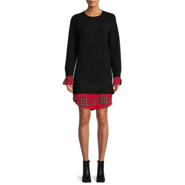 Time and Tru Women’s Shirttail Sweater Dress - Walmart.com | Walmart (US)