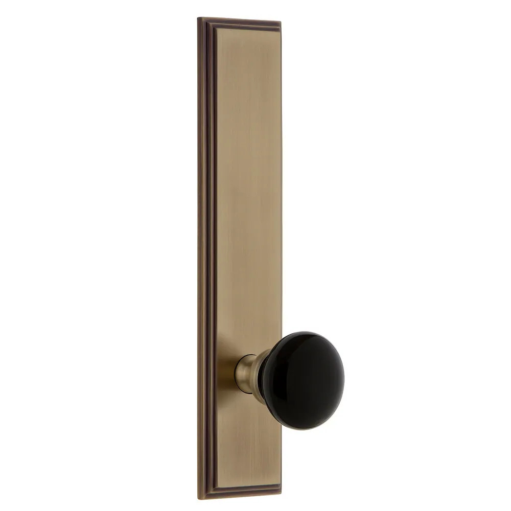 Grandeur Carre Solid Brass Tall Plate Right Handed Privacy Door Knob | Bed Bath & Beyond