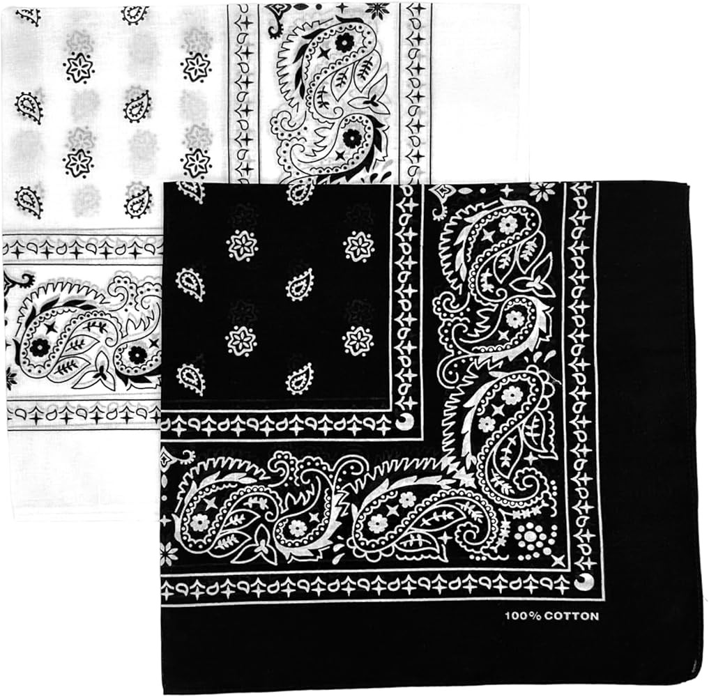 Vamqor Bandana Single Pack & Double Pack Cotton for Men and Women 22 Inch | Amazon (US)