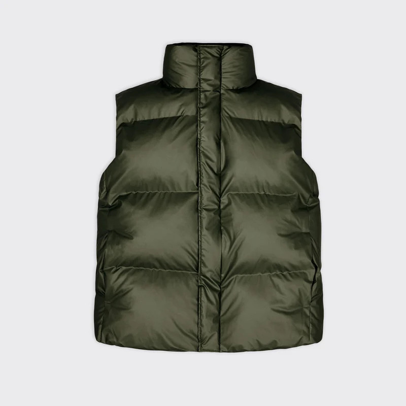 Rains Boxy Puffer Vest - Green - XL | Verishop