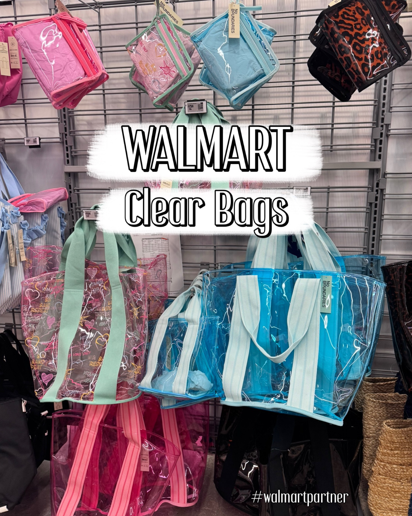 Cute new Walmart No Boundaries  clear bags and pouches!

#LTKFestival #LTKSeasonal