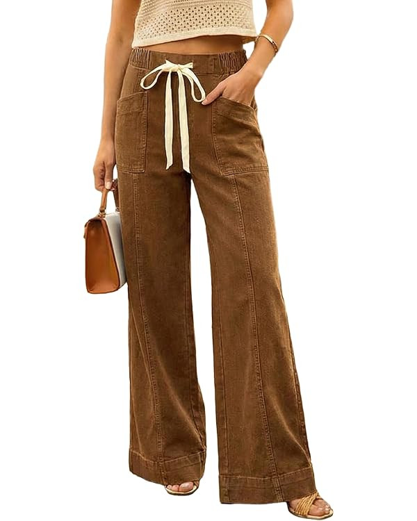 SHEWIN Womens Wide Leg Jeans High Waisted Tummy Control Stretchy Straight Leg Jeans Vintage Denim... | Amazon (US)